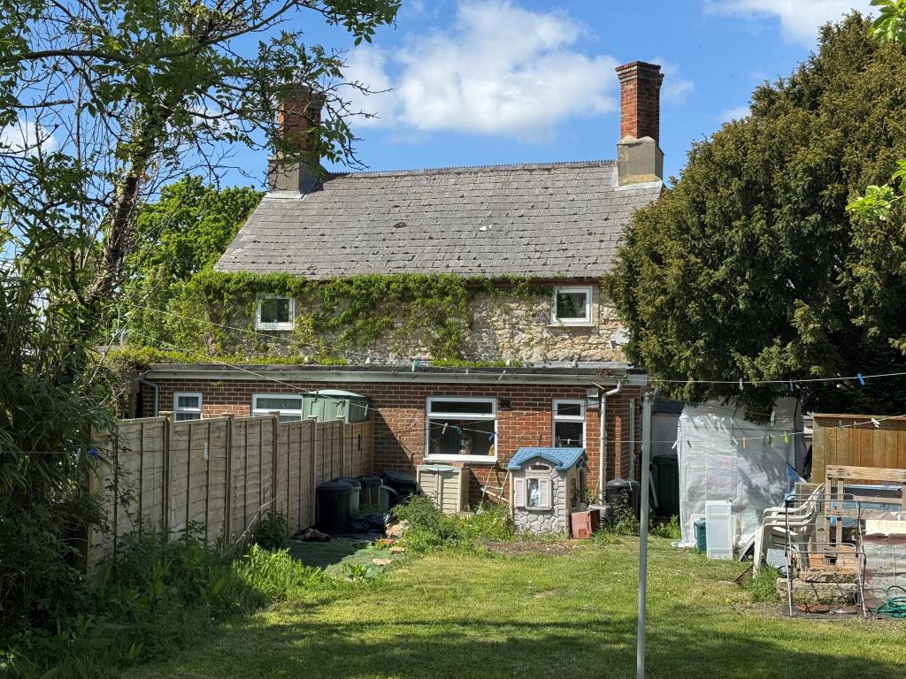 Lot: 102 - PAIR OF FREEHOLD COTTAGES IN A POPULAR VILLAGE LOCATION - Looking Back at Number One from the Rear